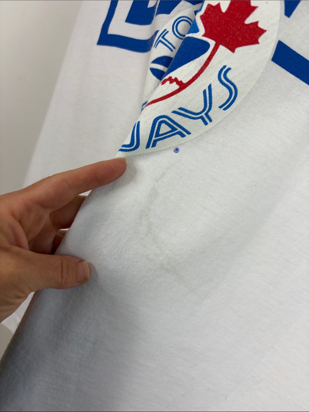 Vintage Toronto Blue Jays T Shirt Mens XL 90s World Series Baseball Crew Neck - Picture 8 of 13